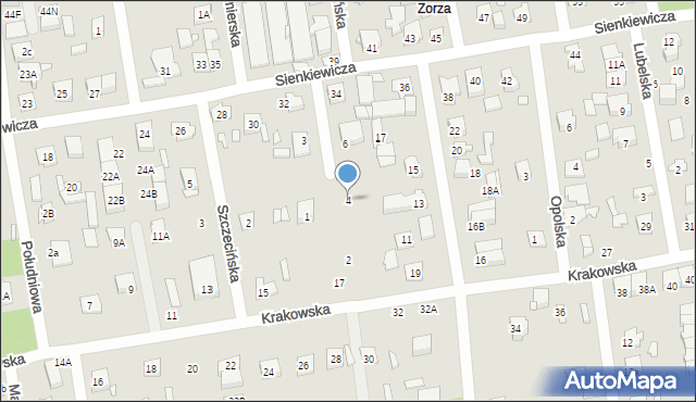 Sulejówek, Olsztyńska, 4, mapa Sulejówek