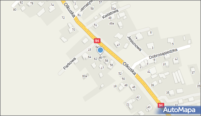 Szyce, Olkuska, 60, mapa Szyce