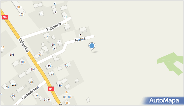 Szyce, Olkuska, 91b, mapa Szyce