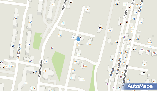 Tarnów, Olszynowa, 21, mapa Tarnów