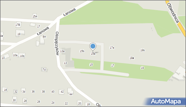 Tarnowskie Góry, Olimpijczyków, 15a, mapa Tarnowskie Góry