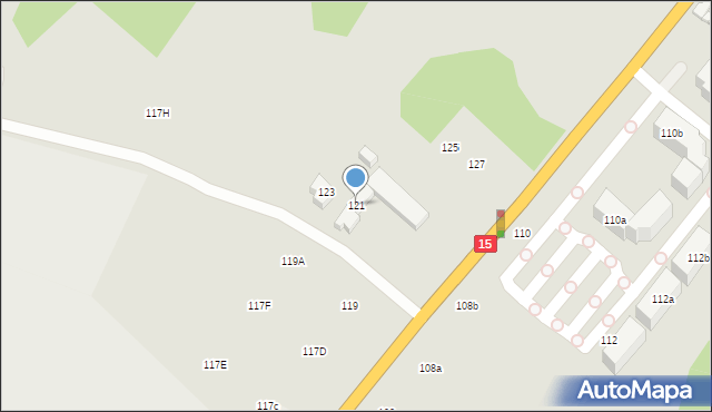 Toruń, Olsztyńska, 121, mapa Torunia