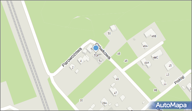Warszawa, Ołówkowa, 51a, mapa Warszawy