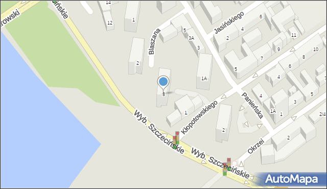 Warszawa, Olszowa, 8, mapa Warszawy