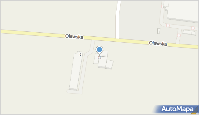 Wierzbice, Oławska, 11, mapa Wierzbice