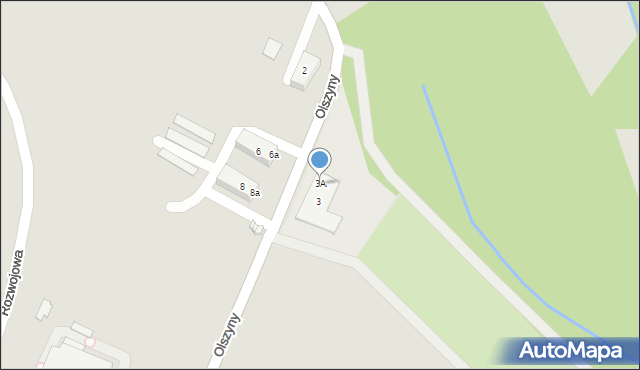 Wodzisław Śląski, Olszyny, 3A, mapa Wodzisławia Śląskiego