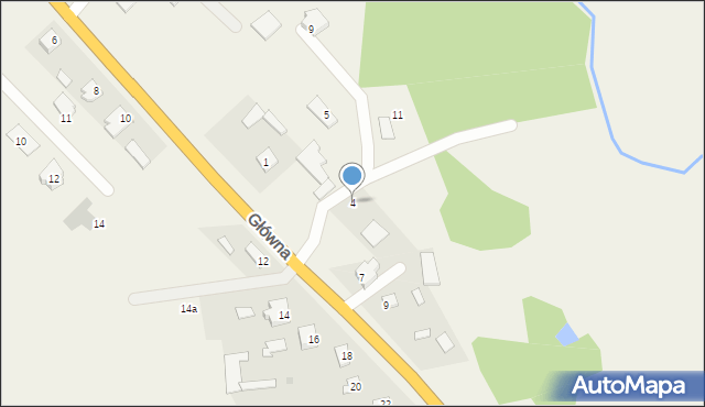 Wola Zambrowska, Olchowa, 4, mapa Wola Zambrowska