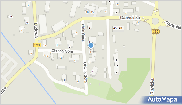 Wołów, Oliwna Góra, 3, mapa Wołów