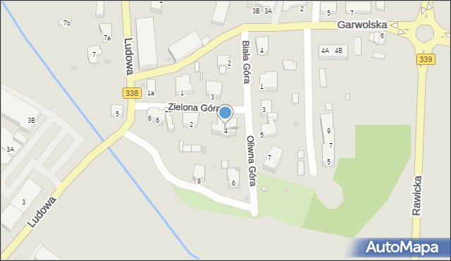 Wołów, Oliwna Góra, 4, mapa Wołów