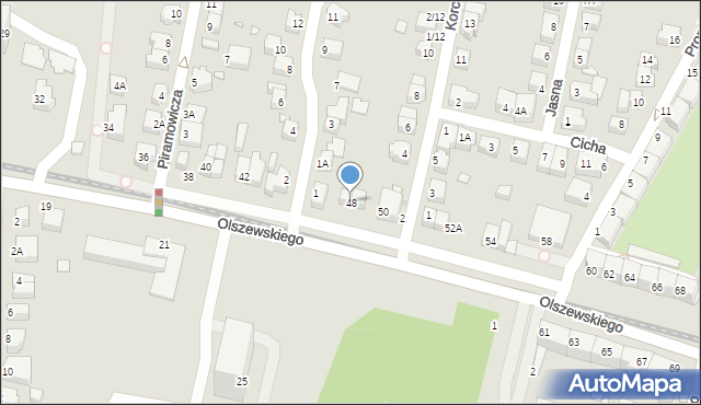 Wrocław, Olszewskiego Karola, 48, mapa Wrocławia