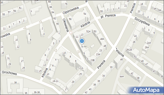 Wrocław, Ołowiana, 7, mapa Wrocławia