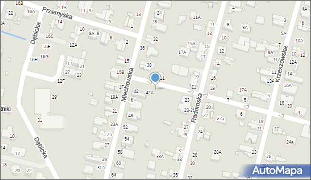 Wrocław, Olkuska, 14, mapa Wrocławia