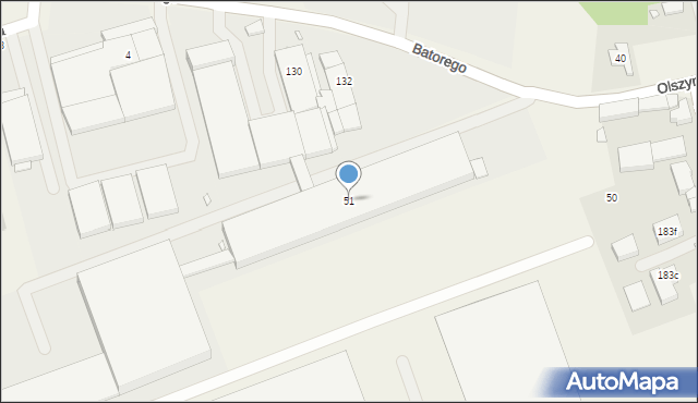 Wysogotowo, Olszynowa, 51, mapa Wysogotowo