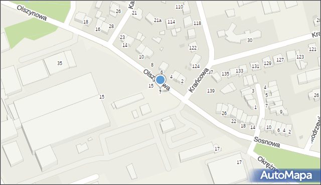 Wysogotowo, Olszynowa, 7, mapa Wysogotowo