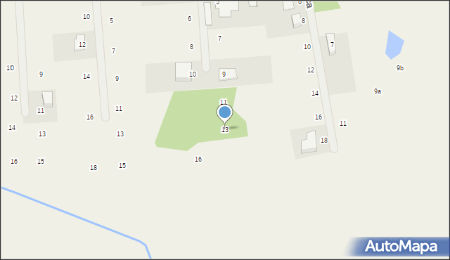 Żelechów, Oliwkowa, 13, mapa Żelechów