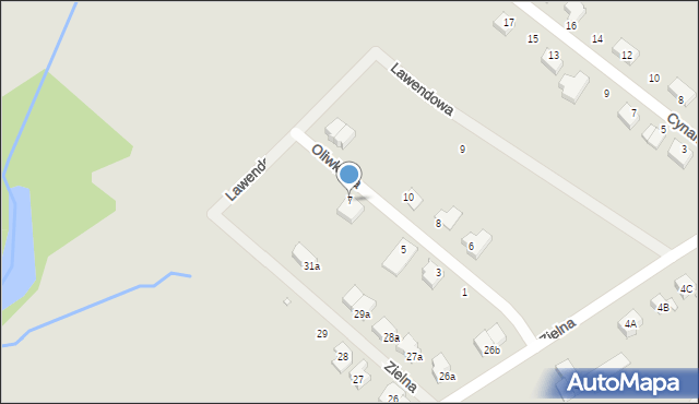 Zgorzelec, Oliwkowa, 7, mapa Zgorzelec