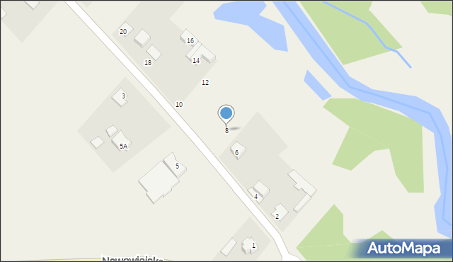 Kruki, Omulewska, 8, mapa Kruki