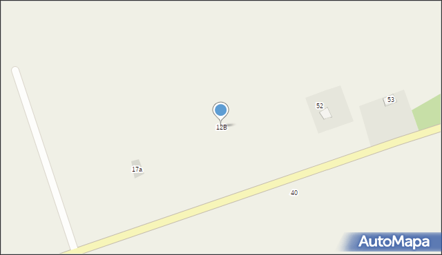 Omięciny, Omięciny, 12B, mapa Omięciny