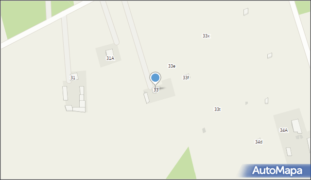 Omięciny, Omięciny, 33, mapa Omięciny