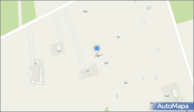 Omięciny, Omięciny, 33e, mapa Omięciny