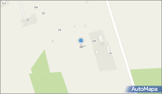 Omięciny, Omięciny, 34d, mapa Omięciny