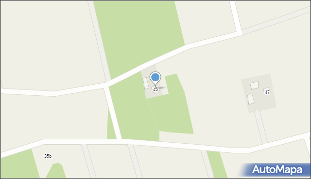 Omięciny, Omięciny, 45, mapa Omięciny