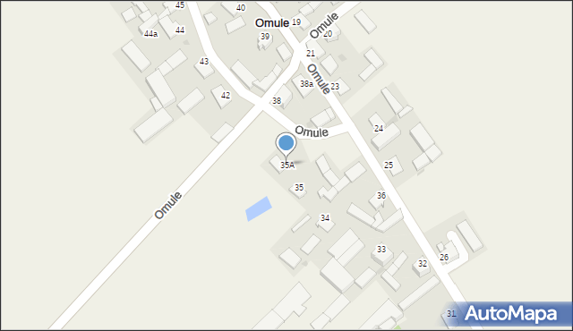 Omule, Omule, 35A, mapa Omule