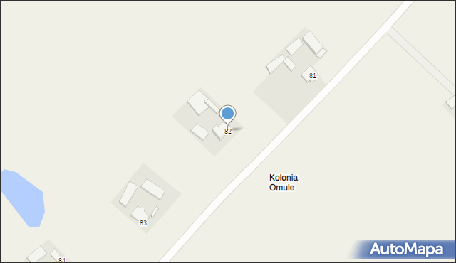 Omule, Omule, 82, mapa Omule