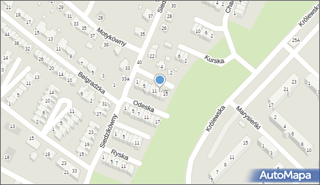 Wrocław, Omska, 13, mapa Wrocławia