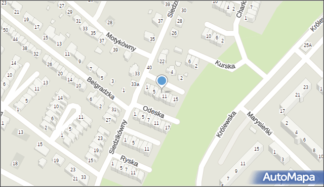 Wrocław, Omska, 9, mapa Wrocławia