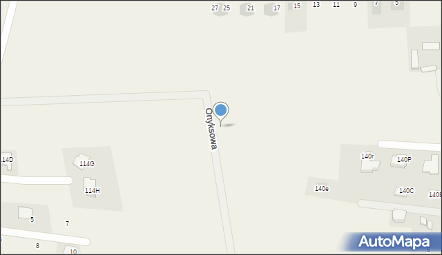 Dominów, Onyksowa, 1, mapa Dominów