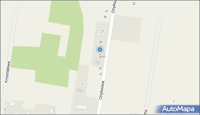 Henrykowo, Onyksowa, 17, mapa Henrykowo