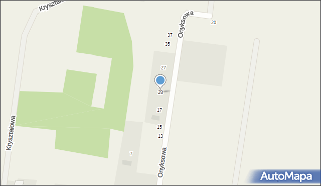 Henrykowo, Onyksowa, 23, mapa Henrykowo