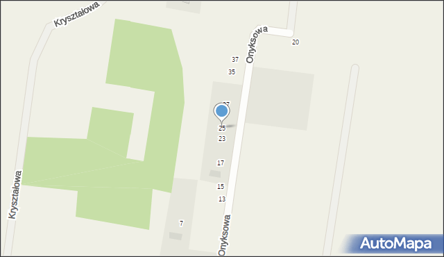Henrykowo, Onyksowa, 25, mapa Henrykowo