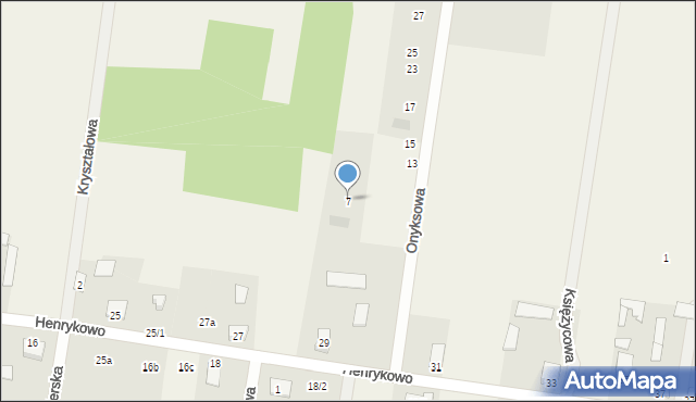 Henrykowo, Onyksowa, 7, mapa Henrykowo