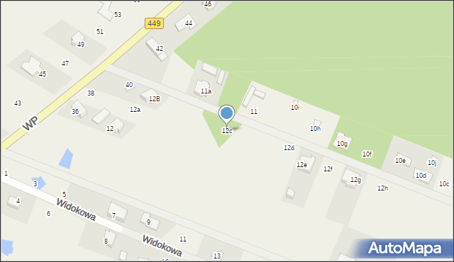 Kobyla Góra, Onufry, 12c, mapa Kobyla Góra