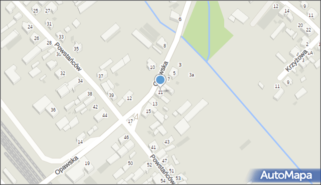 Baborów, Opawska, 11, mapa Baborów