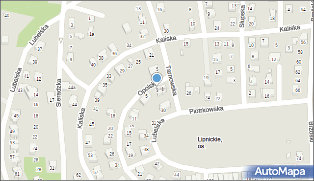 Bielsko-Biała, Opolska, 3, mapa Bielsko-Białej
