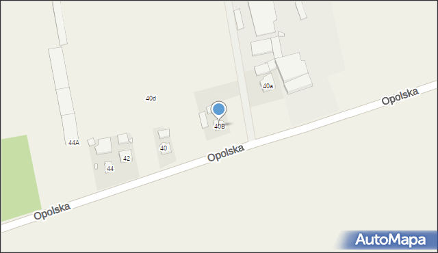 Błachów, Opolska, 40B, mapa Błachów