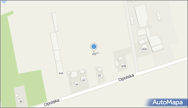 Błachów, Opolska, 40d, mapa Błachów