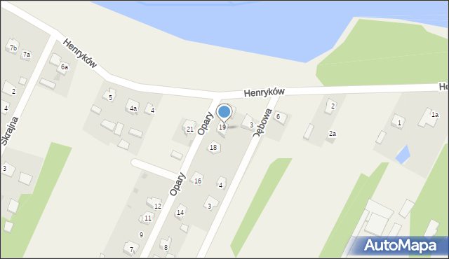 Bliżyn, Opary Jana, 22, mapa Bliżyn