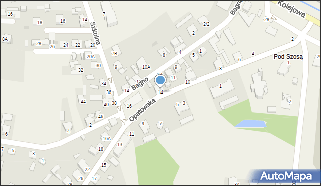 Bodzechów, Opatowska, 14, mapa Bodzechów