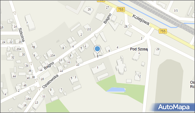 Bodzechów, Opatowska, 8, mapa Bodzechów