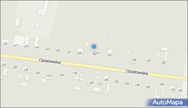 Bodzentyn, Opatowska, 151, mapa Bodzentyn