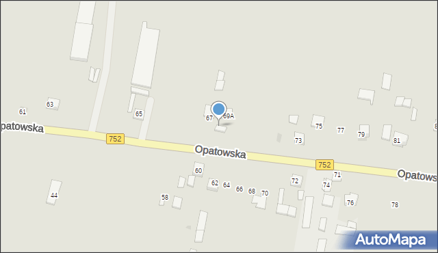Bodzentyn, Opatowska, 69, mapa Bodzentyn