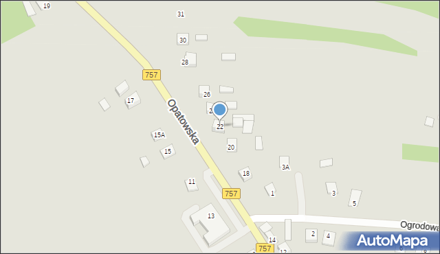 Bogoria, Opatowska, 22, mapa Bogoria