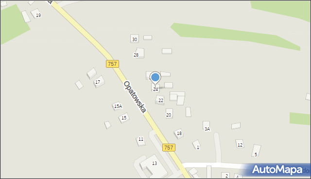 Bogoria, Opatowska, 24, mapa Bogoria
