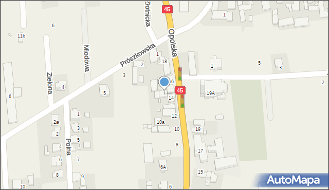 Boguszyce, Opolska, 14A, mapa Boguszyce