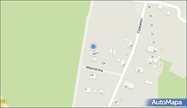 Bydgoszcz, Opławiec, 15b, mapa Bydgoszczy