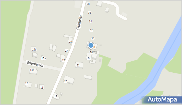 Bydgoszcz, Opławiec, 26, mapa Bydgoszczy